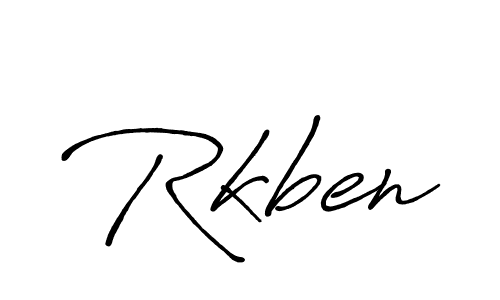 Create a beautiful signature design for name Rkben. With this signature (Antro_Vectra_Bolder) fonts, you can make a handwritten signature for free. Rkben signature style 7 images and pictures png