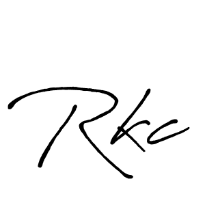 if you are searching for the best signature style for your name Rkc. so please give up your signature search. here we have designed multiple signature styles  using Antro_Vectra_Bolder. Rkc signature style 7 images and pictures png