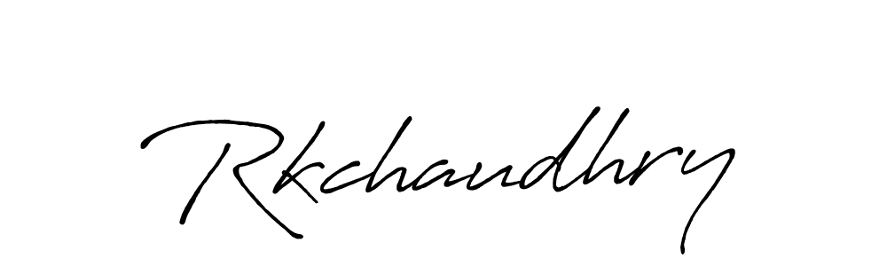 Also we have Rkchaudhry name is the best signature style. Create professional handwritten signature collection using Antro_Vectra_Bolder autograph style. Rkchaudhry signature style 7 images and pictures png