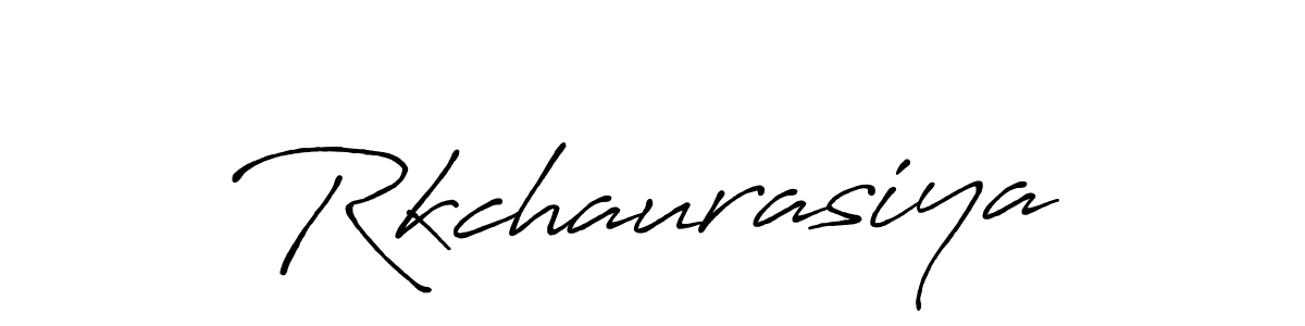 Design your own signature with our free online signature maker. With this signature software, you can create a handwritten (Antro_Vectra_Bolder) signature for name Rkchaurasiya. Rkchaurasiya signature style 7 images and pictures png