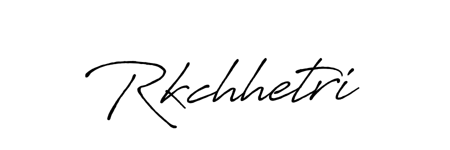 How to make Rkchhetri signature? Antro_Vectra_Bolder is a professional autograph style. Create handwritten signature for Rkchhetri name. Rkchhetri signature style 7 images and pictures png