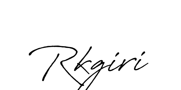 Design your own signature with our free online signature maker. With this signature software, you can create a handwritten (Antro_Vectra_Bolder) signature for name Rkgiri. Rkgiri signature style 7 images and pictures png