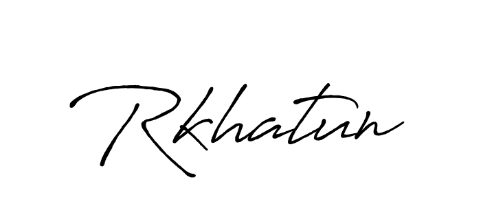 How to make Rkhatun name signature. Use Antro_Vectra_Bolder style for creating short signs online. This is the latest handwritten sign. Rkhatun signature style 7 images and pictures png