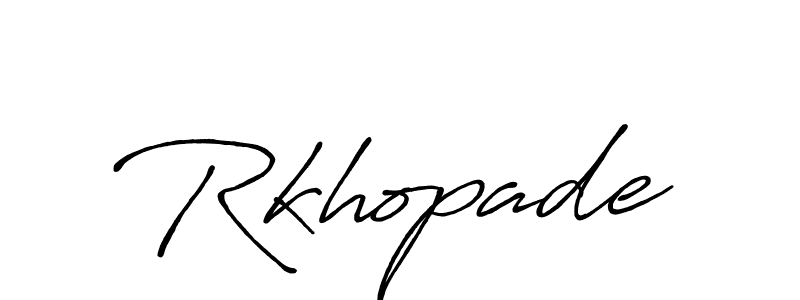 Make a beautiful signature design for name Rkhopade. Use this online signature maker to create a handwritten signature for free. Rkhopade signature style 7 images and pictures png