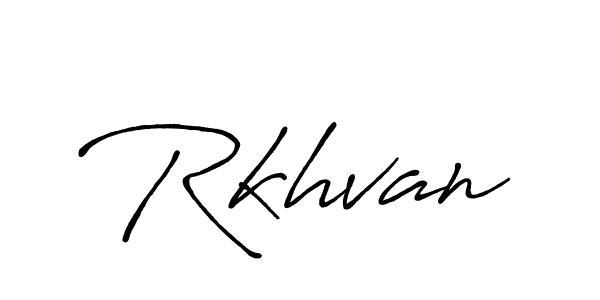 Use a signature maker to create a handwritten signature online. With this signature software, you can design (Antro_Vectra_Bolder) your own signature for name Rkhvan. Rkhvan signature style 7 images and pictures png