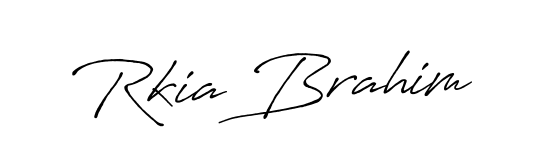 Rkia Brahim stylish signature style. Best Handwritten Sign (Antro_Vectra_Bolder) for my name. Handwritten Signature Collection Ideas for my name Rkia Brahim. Rkia Brahim signature style 7 images and pictures png