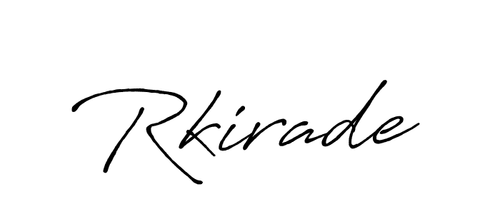 You can use this online signature creator to create a handwritten signature for the name Rkirade. This is the best online autograph maker. Rkirade signature style 7 images and pictures png