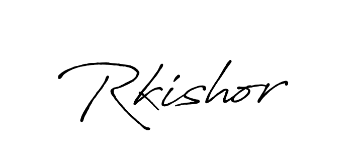 Antro_Vectra_Bolder is a professional signature style that is perfect for those who want to add a touch of class to their signature. It is also a great choice for those who want to make their signature more unique. Get Rkishor name to fancy signature for free. Rkishor signature style 7 images and pictures png