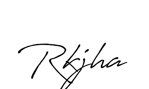 Make a beautiful signature design for name Rkjha. Use this online signature maker to create a handwritten signature for free. Rkjha signature style 7 images and pictures png