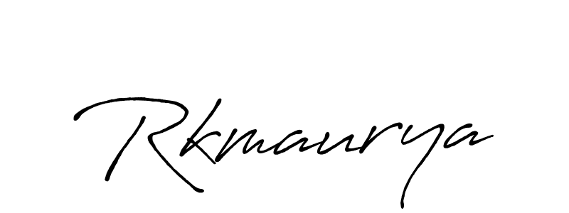 Make a beautiful signature design for name Rkmaurya. With this signature (Antro_Vectra_Bolder) style, you can create a handwritten signature for free. Rkmaurya signature style 7 images and pictures png