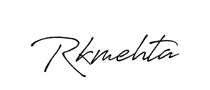Design your own signature with our free online signature maker. With this signature software, you can create a handwritten (Antro_Vectra_Bolder) signature for name Rkmehta. Rkmehta signature style 7 images and pictures png