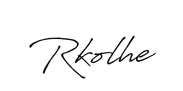 Once you've used our free online signature maker to create your best signature Antro_Vectra_Bolder style, it's time to enjoy all of the benefits that Rkolhe name signing documents. Rkolhe signature style 7 images and pictures png