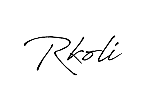 Best and Professional Signature Style for Rkoli. Antro_Vectra_Bolder Best Signature Style Collection. Rkoli signature style 7 images and pictures png