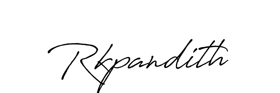 Use a signature maker to create a handwritten signature online. With this signature software, you can design (Antro_Vectra_Bolder) your own signature for name Rkpandith. Rkpandith signature style 7 images and pictures png