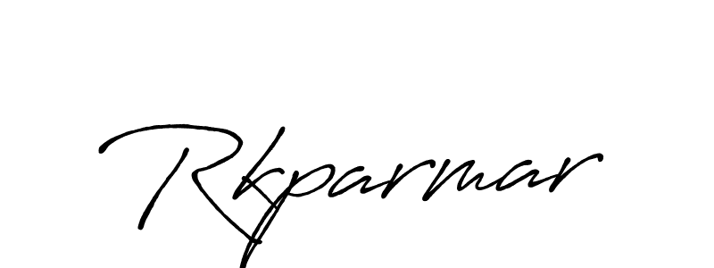 How to make Rkparmar signature? Antro_Vectra_Bolder is a professional autograph style. Create handwritten signature for Rkparmar name. Rkparmar signature style 7 images and pictures png