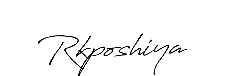 How to make Rkposhiya signature? Antro_Vectra_Bolder is a professional autograph style. Create handwritten signature for Rkposhiya name. Rkposhiya signature style 7 images and pictures png
