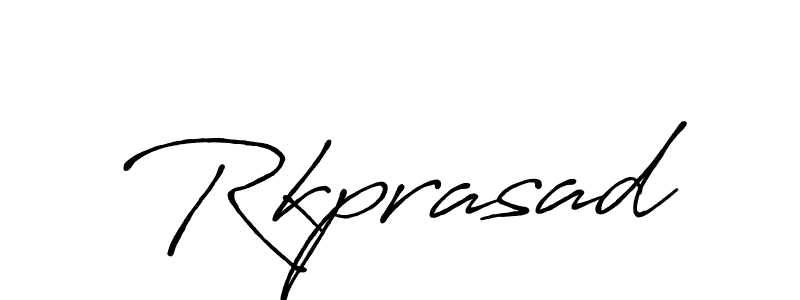 Create a beautiful signature design for name Rkprasad. With this signature (Antro_Vectra_Bolder) fonts, you can make a handwritten signature for free. Rkprasad signature style 7 images and pictures png