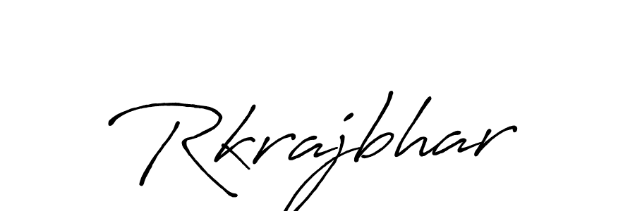 Rkrajbhar stylish signature style. Best Handwritten Sign (Antro_Vectra_Bolder) for my name. Handwritten Signature Collection Ideas for my name Rkrajbhar. Rkrajbhar signature style 7 images and pictures png