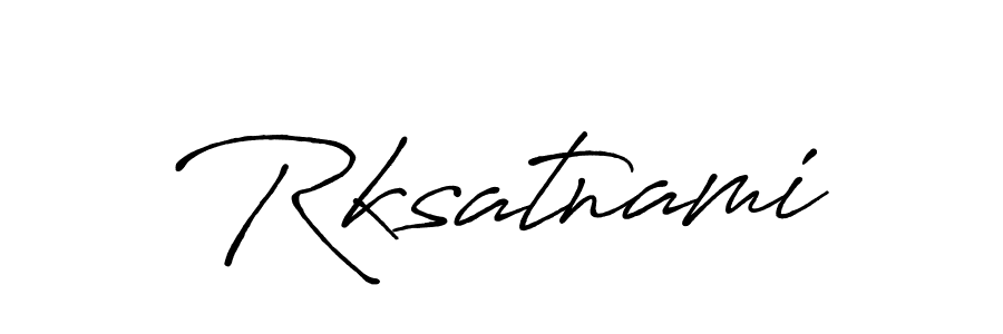 if you are searching for the best signature style for your name Rksatnami. so please give up your signature search. here we have designed multiple signature styles  using Antro_Vectra_Bolder. Rksatnami signature style 7 images and pictures png