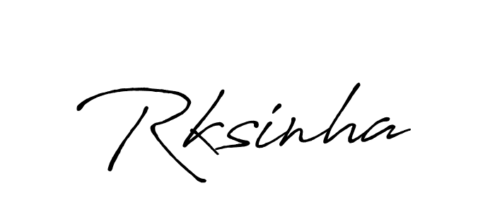 Also we have Rksinha name is the best signature style. Create professional handwritten signature collection using Antro_Vectra_Bolder autograph style. Rksinha signature style 7 images and pictures png