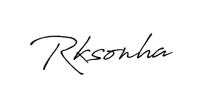 Best and Professional Signature Style for Rksonha. Antro_Vectra_Bolder Best Signature Style Collection. Rksonha signature style 7 images and pictures png