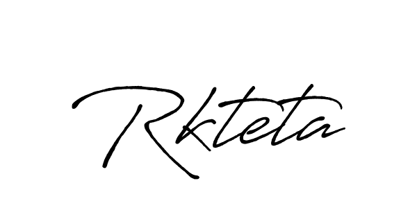 Make a beautiful signature design for name Rkteta. With this signature (Antro_Vectra_Bolder) style, you can create a handwritten signature for free. Rkteta signature style 7 images and pictures png