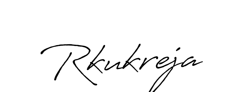 Use a signature maker to create a handwritten signature online. With this signature software, you can design (Antro_Vectra_Bolder) your own signature for name Rkukreja. Rkukreja signature style 7 images and pictures png