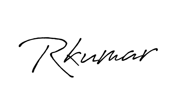 Make a beautiful signature design for name Rkumar. With this signature (Antro_Vectra_Bolder) style, you can create a handwritten signature for free. Rkumar signature style 7 images and pictures png