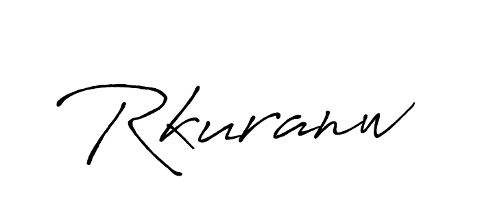 if you are searching for the best signature style for your name Rkuranw. so please give up your signature search. here we have designed multiple signature styles  using Antro_Vectra_Bolder. Rkuranw signature style 7 images and pictures png