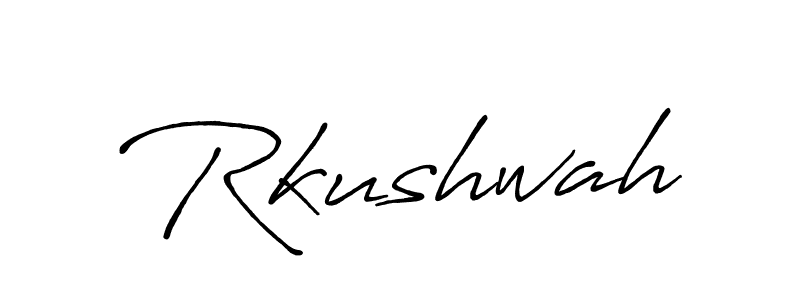 Also we have Rkushwah name is the best signature style. Create professional handwritten signature collection using Antro_Vectra_Bolder autograph style. Rkushwah signature style 7 images and pictures png