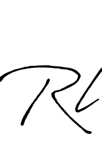 Rl stylish signature style. Best Handwritten Sign (Antro_Vectra_Bolder) for my name. Handwritten Signature Collection Ideas for my name Rl. Rl signature style 7 images and pictures png