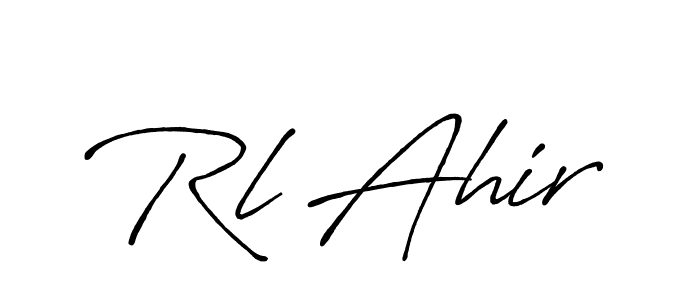 You should practise on your own different ways (Antro_Vectra_Bolder) to write your name (Rl Ahir) in signature. don't let someone else do it for you. Rl Ahir signature style 7 images and pictures png