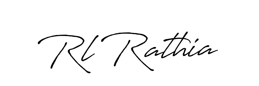 Rl Rathia stylish signature style. Best Handwritten Sign (Antro_Vectra_Bolder) for my name. Handwritten Signature Collection Ideas for my name Rl Rathia. Rl Rathia signature style 7 images and pictures png