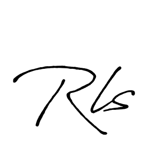 Similarly Antro_Vectra_Bolder is the best handwritten signature design. Signature creator online .You can use it as an online autograph creator for name Rls. Rls signature style 7 images and pictures png