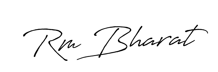 Design your own signature with our free online signature maker. With this signature software, you can create a handwritten (Antro_Vectra_Bolder) signature for name Rm Bharat. Rm Bharat signature style 7 images and pictures png