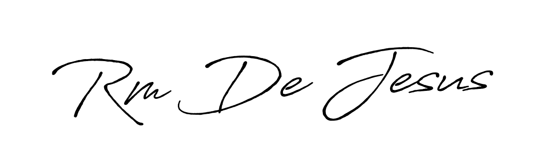 Also You can easily find your signature by using the search form. We will create Rm De Jesus name handwritten signature images for you free of cost using Antro_Vectra_Bolder sign style. Rm De Jesus signature style 7 images and pictures png