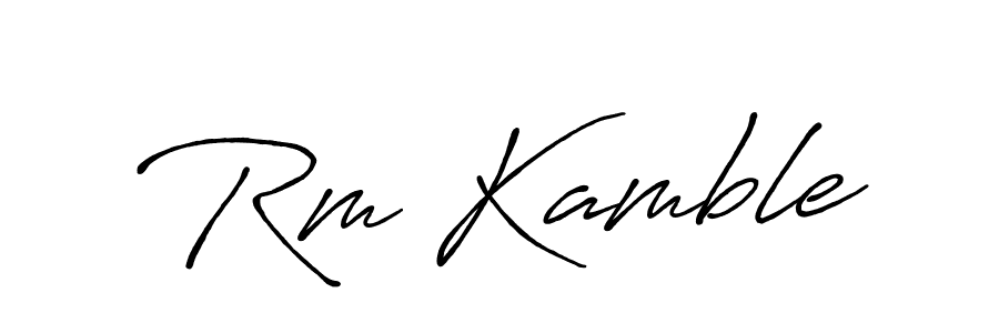 if you are searching for the best signature style for your name Rm Kamble. so please give up your signature search. here we have designed multiple signature styles  using Antro_Vectra_Bolder. Rm Kamble signature style 7 images and pictures png
