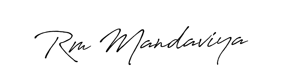 Make a short Rm Mandaviya signature style. Manage your documents anywhere anytime using Antro_Vectra_Bolder. Create and add eSignatures, submit forms, share and send files easily. Rm Mandaviya signature style 7 images and pictures png