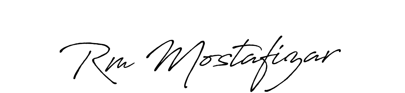 Make a short Rm Mostafizar signature style. Manage your documents anywhere anytime using Antro_Vectra_Bolder. Create and add eSignatures, submit forms, share and send files easily. Rm Mostafizar signature style 7 images and pictures png