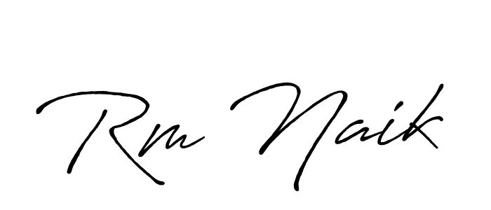 Make a beautiful signature design for name Rm Naik. Use this online signature maker to create a handwritten signature for free. Rm Naik signature style 7 images and pictures png