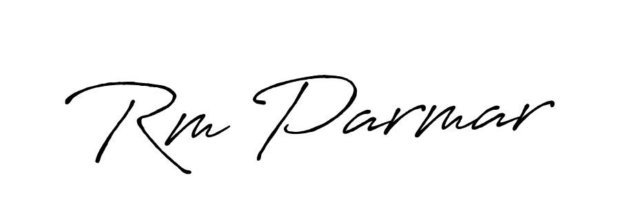 Make a beautiful signature design for name Rm Parmar. Use this online signature maker to create a handwritten signature for free. Rm Parmar signature style 7 images and pictures png