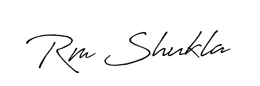 Make a beautiful signature design for name Rm Shukla. Use this online signature maker to create a handwritten signature for free. Rm Shukla signature style 7 images and pictures png