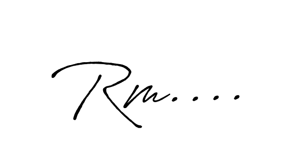 Similarly Antro_Vectra_Bolder is the best handwritten signature design. Signature creator online .You can use it as an online autograph creator for name Rm..... Rm.... signature style 7 images and pictures png