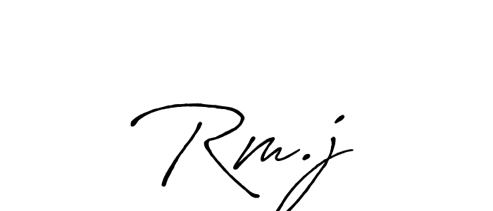 You should practise on your own different ways (Antro_Vectra_Bolder) to write your name (Rm.j♡) in signature. don't let someone else do it for you. Rm.j♡ signature style 7 images and pictures png