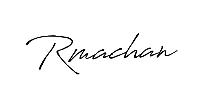 Similarly Antro_Vectra_Bolder is the best handwritten signature design. Signature creator online .You can use it as an online autograph creator for name Rmachan. Rmachan signature style 7 images and pictures png
