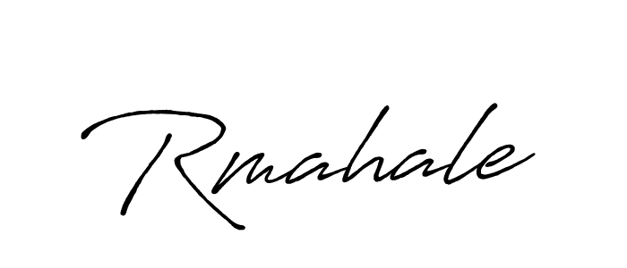 Rmahale stylish signature style. Best Handwritten Sign (Antro_Vectra_Bolder) for my name. Handwritten Signature Collection Ideas for my name Rmahale. Rmahale signature style 7 images and pictures png