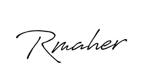 Make a beautiful signature design for name Rmaher. With this signature (Antro_Vectra_Bolder) style, you can create a handwritten signature for free. Rmaher signature style 7 images and pictures png