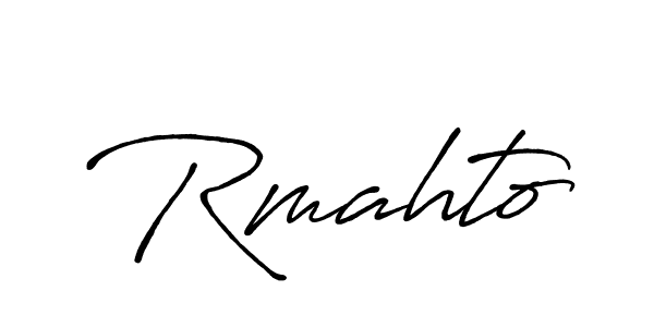 Design your own signature with our free online signature maker. With this signature software, you can create a handwritten (Antro_Vectra_Bolder) signature for name Rmahto. Rmahto signature style 7 images and pictures png