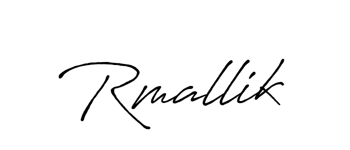 Also we have Rmallik name is the best signature style. Create professional handwritten signature collection using Antro_Vectra_Bolder autograph style. Rmallik signature style 7 images and pictures png