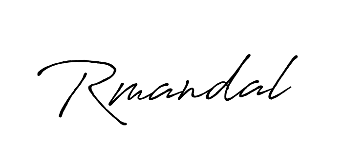 Use a signature maker to create a handwritten signature online. With this signature software, you can design (Antro_Vectra_Bolder) your own signature for name Rmandal. Rmandal signature style 7 images and pictures png